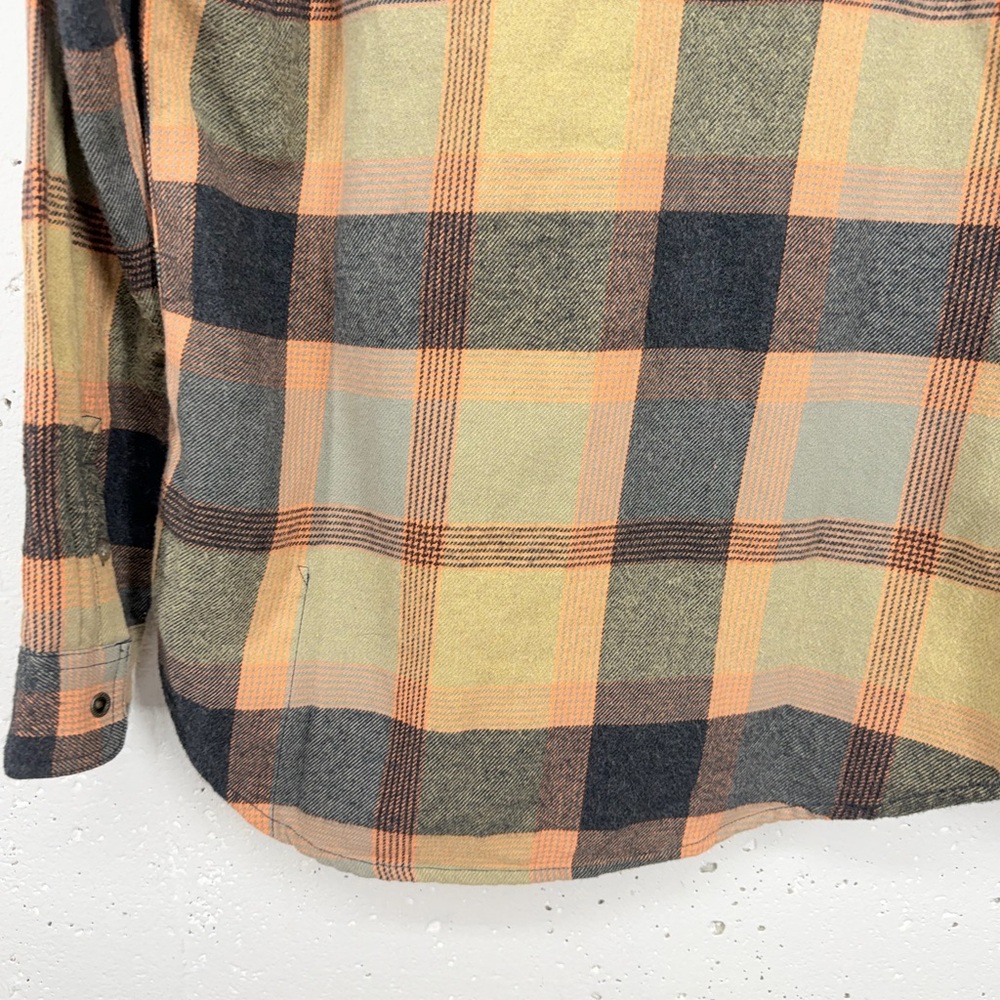 Prana Women’s Size Small Sage Golden Canyon Flannel Button Down Shirt - Picture 7 of 15
